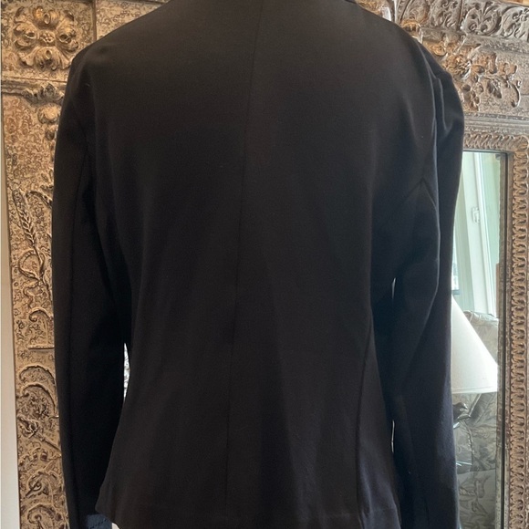 Rachel Roy L black knit fall one button blazer with  pockets. - Picture 2 of 5
